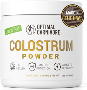 Grass Fed Colostrum Powder, Unflavored Bovine Colostrum for Humans, Colostrum Supplement Powder for Gut Health, Immune Support & Muscle Recovery, 120 grams, Colostrum Powder Grass Fed